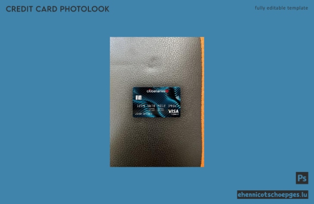Mexiko Citibanamex Bank Visa-Signaturkarte Fotoansicht Beispielvorschau